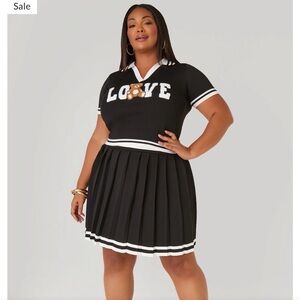 Ashley Stewart Black and White Skirt Set